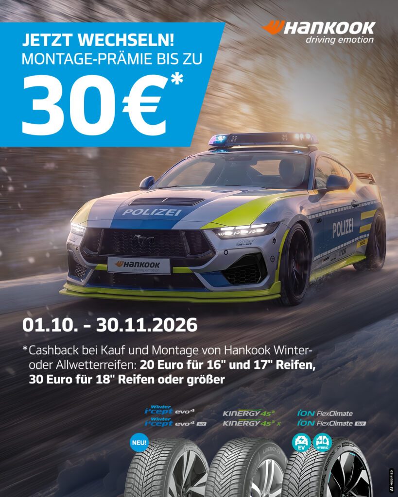 Hankook fitting bonus of up to 30 euros