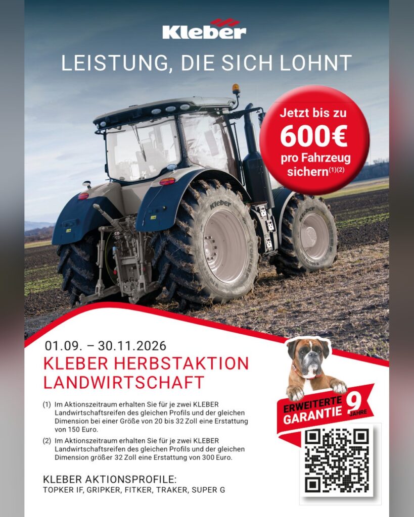 Kleber Tyre Incentive Scheme for Agriculture