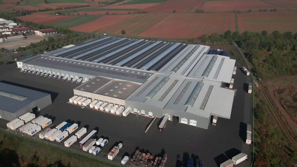 Luftaufnahme der Reifen-Müller-Zentrale in Hammelburg-Westheim